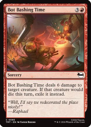 Bot Bashing Time (TMT-085) - Teenage Mutant Ninja Turtles Foil | Grognard Games