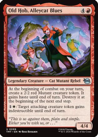 Old Hob, Alleycat Blues (TMT-099) - Teenage Mutant Ninja Turtles Foil | Grognard Games
