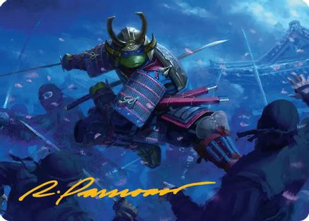 Leonardo, Sewer Samurai Art Card (1/54) (ASTMT-001) - Art Series: Teenage Mutant Ninja Turtles | Grognard Games