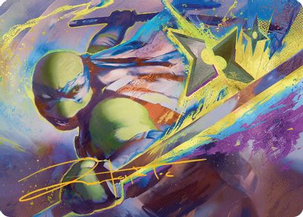 Leonardo's Technique Art Card (ASTMT-002) - Art Series: Teenage Mutant Ninja Turtles | Grognard Games