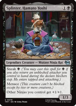 Splinter, Hamato Yoshi (TMT-079) - Teenage Mutant Ninja Turtles Foil | Grognard Games