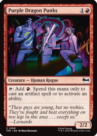 Purple Dragon Punks (TMT-100) - Teenage Mutant Ninja Turtles Foil | Grognard Games