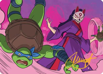 Kitsune's Technique Art Card (Gold-Stamped Signature) (ASTMT-024) - Art Series: Teenage Mutant Ninja Turtles | Grognard Games