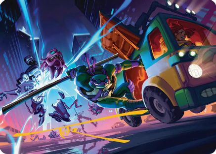 Donatello, Rad Scientist Art Card (Gold-Stamped Signature) (ASTMT-047) - Art Series: Teenage Mutant Ninja Turtles | Grognard Games