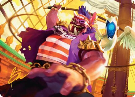 Bebop, Skull & Crossbones Art Card (Gold-Stamped Signature) (ASTMT-042) - Art Series: Teenage Mutant Ninja Turtles | Grognard Games