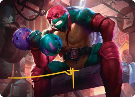 Raphael, Tough Turtle Art Card (ASTMT-009) - Art Series: Teenage Mutant Ninja Turtles | Grognard Games