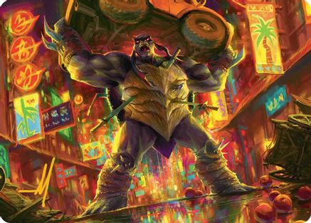 Slash, Reptile Rampager Art Card (ASTMT-010) - Art Series: Teenage Mutant Ninja Turtles | Grognard Games