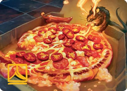 Spicy Oatmeal Pizza Art Card (ASTMT-011) - Art Series: Teenage Mutant Ninja Turtles | Grognard Games
