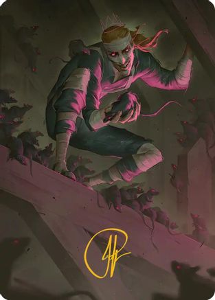 Rat King, the Chaosbringer Art Card (Gold-Stamped Signature) (ASTMT-053) - Art Series: Teenage Mutant Ninja Turtles | Grognard Games