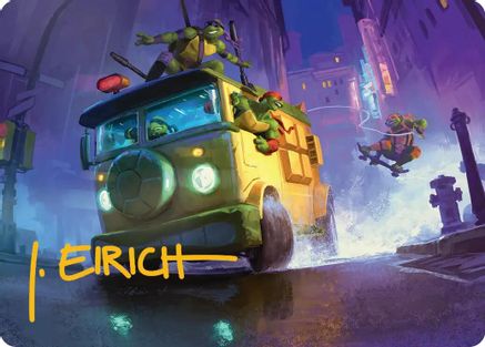 Turtle Van Art Card (ASTMT-019) - Art Series: Teenage Mutant Ninja Turtles | Grognard Games