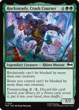 Rocksteady, Crash Courser (TMT-131) - Teenage Mutant Ninja Turtles Foil | Grognard Games