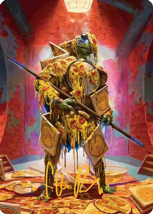 Commander's Plate Art Card (Gold-Stamped Signature) (ASTMT-050) - Art Series: Teenage Mutant Ninja Turtles | Grognard Games