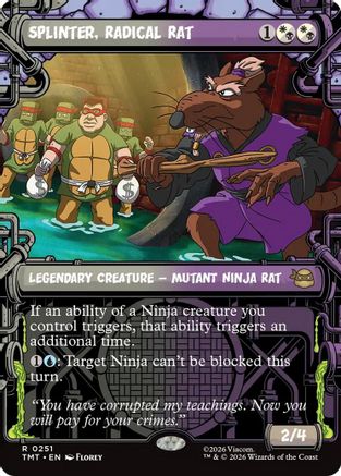 Splinter, Radical Rat (Showcase) (TMT-251) - Teenage Mutant Ninja Turtles | Grognard Games