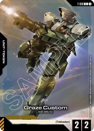Graze Custom (Premium Card Collection Gundam Assemble) - Gundam Promotional Cards (T-016) Holofoil | Grognard Games