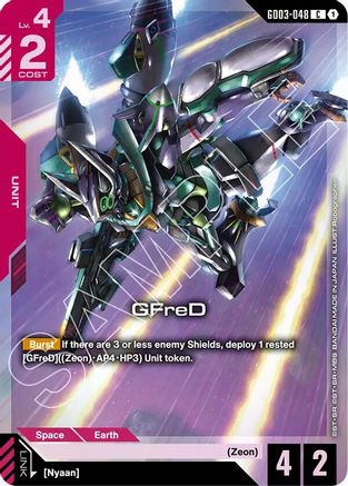 GFreD (Premium Card Collection Gundam Assemble) - Gundam Promotional Cards (GD03-048) Holofoil | Grognard Games