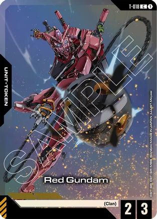 Red Gundam (T-018) (Premium Card Collection Gundam Assemble) - Gundam Promotional Cards (T-018) Holofoil | Grognard Games