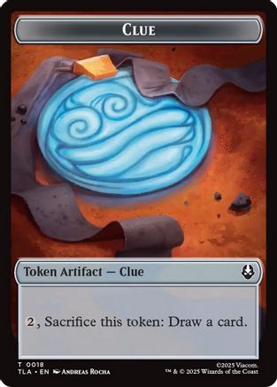 Clue (0018) // Food (0021) Double-Sided Tokens (TLA-18 // 21) - Avatar: The Last Airbender | Grognard Games