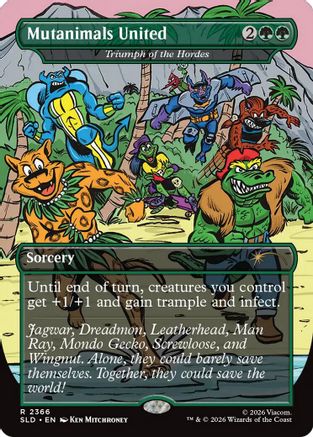 Mutanimals United - Triumph of the Hordes (SLD-2366) - Secret Lair Drop Series Foil | Grognard Games