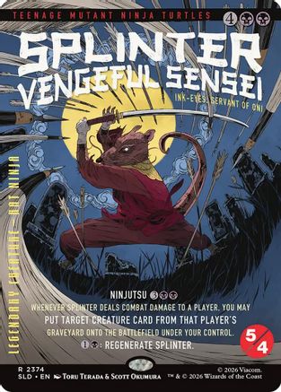 Splinter, Vengeful Sensei - Ink-Eyes, Servant of Oni (SLD-2374) - Secret Lair Drop Series Foil | Grognard Games