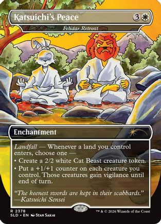 Katsuichi's Peace - Felidar Retreat (SLD-2378) - Secret Lair Drop Series Foil | Grognard Games