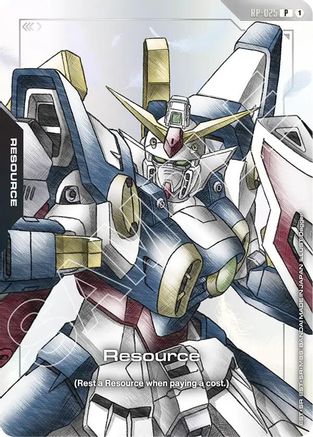 Resource (RP-025) (Mobile Suit Gundam Wing) - Promotional Resource Tokens (RP-025) Holofoil | Grognard Games