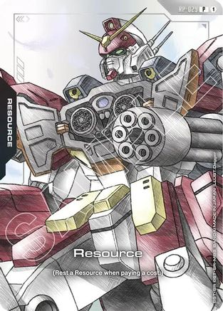 Resource (RP-029) (Mobile Suit Gundam Wing) - Promotional Resource Tokens (RP-029) Holofoil | Grognard Games
