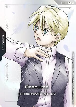 Resource (RP-030) (Mobile Suit Gundam Wing) - Promotional Resource Tokens (RP-030) Holofoil | Grognard Games
