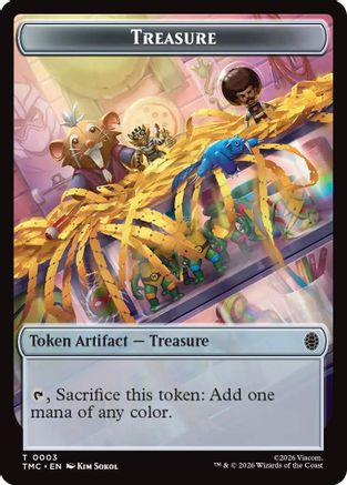 Treasure // Copy Double-Sided Token (TMC-3 // 1) - Commander: Teenage Mutant Ninja Turtles | Grognard Games