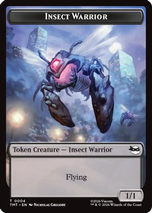 Insect Warrior // Food Double-Sided Token (TMT-4 // 8) - Teenage Mutant Ninja Turtles | Grognard Games