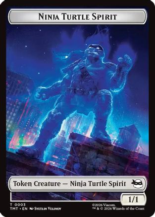 Ninja Turtle Spirit // Food Double-Sided Token (TMT-3 // 8) - Teenage Mutant Ninja Turtles Foil | Grognard Games