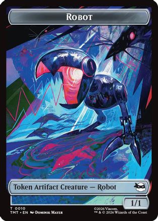 Robot // Mutagen Double-Sided Token (TMT-10 // 9) - Teenage Mutant Ninja Turtles Foil | Grognard Games