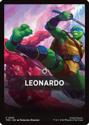 Leonardo Theme Card (TMC-001) - Commander: Teenage Mutant Ninja Turtles | Grognard Games