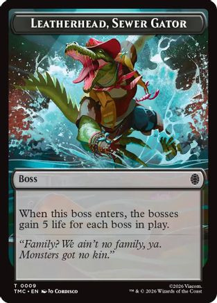 Leatherhead, Sewer Gator (TMC-009) - Commander: Teenage Mutant Ninja Turtles | Grognard Games
