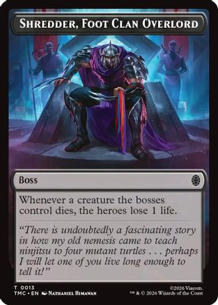 Shredder, Foot Clan Overlord (TMC-013) - Commander: Teenage Mutant Ninja Turtles | Grognard Games