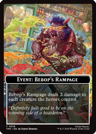 Event: Bebop's Rampage (TMC-016) - Commander: Teenage Mutant Ninja Turtles | Grognard Games