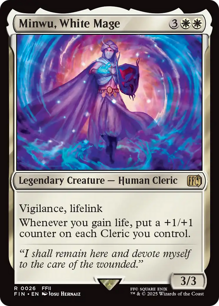 Minwu, White Mage (FIN-026) - FINAL FANTASY Foil | Grognard Games