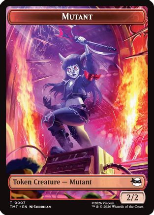 Mutant // Ninja Turtle Spirit Double-Sided Token (TMT-7 // 3) - Teenage Mutant Ninja Turtles | Grognard Games