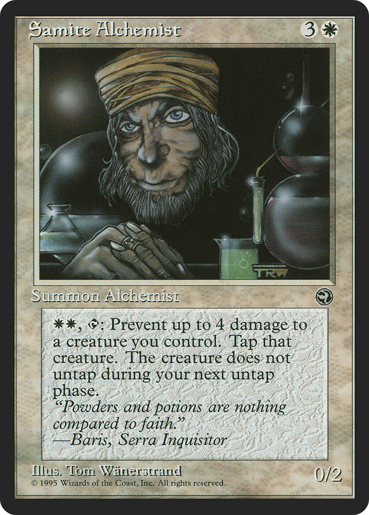 Samite Alchemist (Taysir Flavor Text) [Homelands] | Grognard Games
