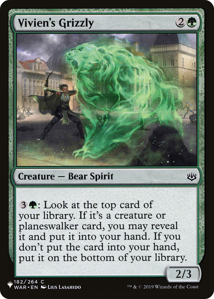 Vivien's Grizzly [The List] | Grognard Games