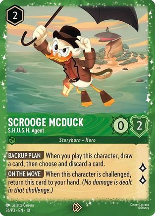 Scrooge McDuck - S.H.U.S.H. Agent (36) - Disney Lorcana Promo Cards Holofoil | Grognard Games