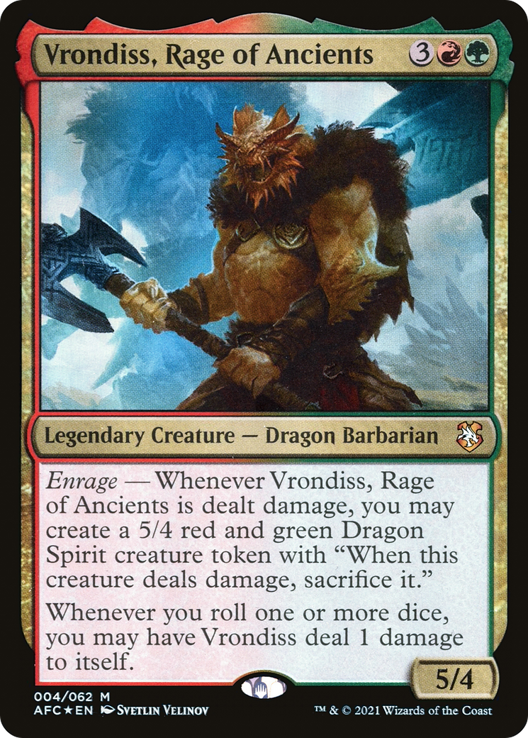 Vrondiss, Rage of Ancients [Dungeons & Dragons: Adventures in the Forgotten Realms Commander] | Grognard Games