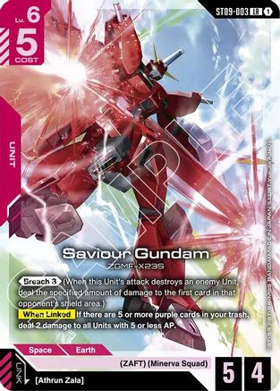 Saviour Gundam - Starter Deck 09 Destiny Ignition (ST09-003) Holofoil | Grognard Games