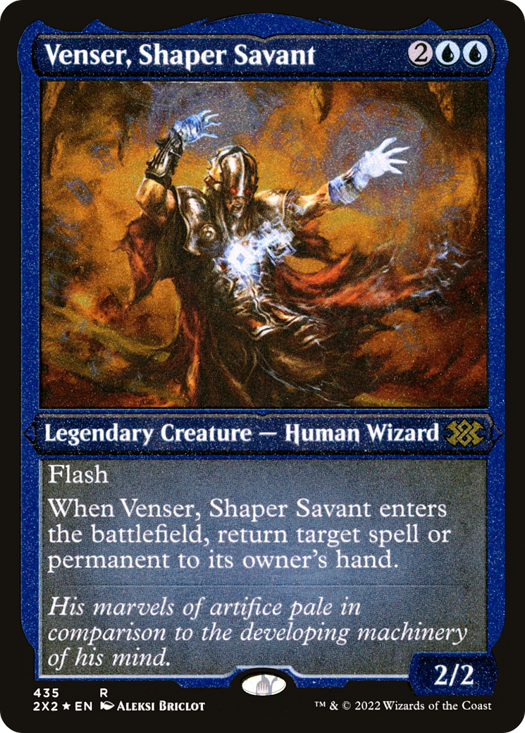Venser, Shaper Savant (Foil Etched) (2X2-435) - Double Masters 2022 Foil | Grognard Games
