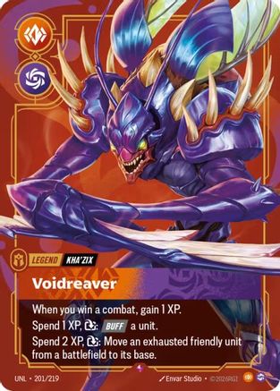 Kha'Zix - Voidreaver (201/219) - Unleashed Foil | Grognard Games