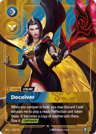 LeBlanc - Deceiver (199/219) - Unleashed Foil | Grognard Games