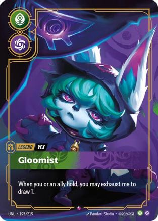 Vex - Gloomist (193/219) - Unleashed Foil | Grognard Games