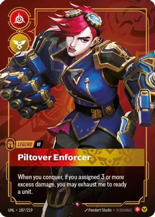 Vi - Piltover Enforcer (187/219) - Unleashed Foil | Grognard Games