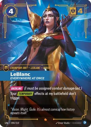 LeBlanc - Everywhere At Once (090/219) - Unleashed Foil | Grognard Games