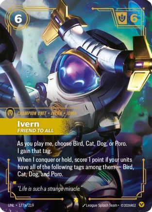 Ivern - Friend to All (Alternate Art) (177a/219) - Unleashed Foil | Grognard Games