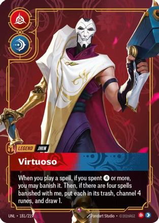 Jhin - Virtuoso (181/219) - Unleashed Foil | Grognard Games